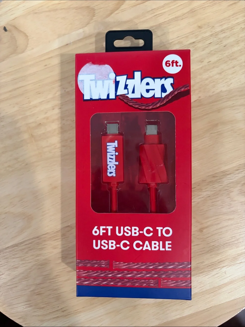 Twizzlers 6ft USB-C to USB-C Cable charger